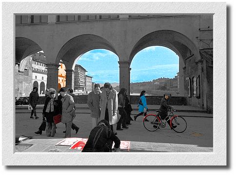 Ponte Vecchio Colorized